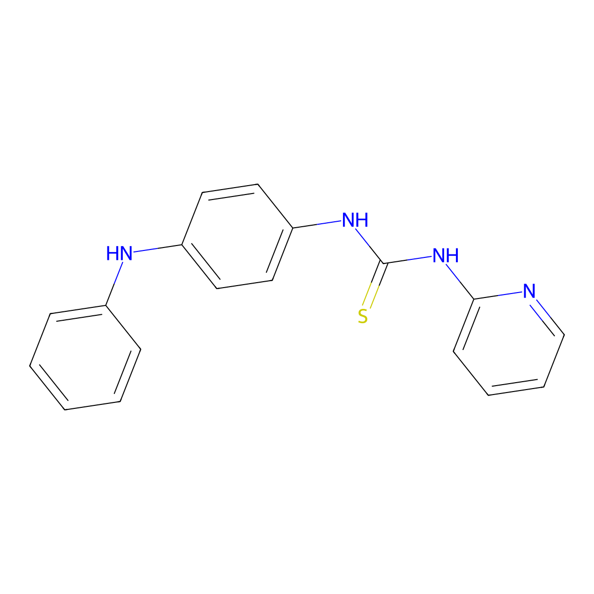 1-(4-Anilinophenyl)-3-pyridin-2-ylthiourea molecular structure, CAS 516458-06-3