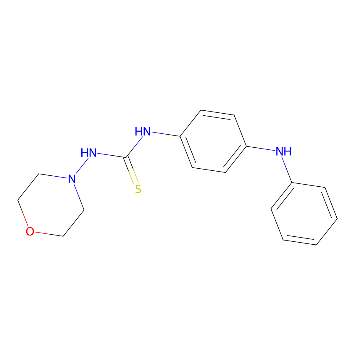 1-(4-Anilinophenyl)-3-morpholin-4-ylthiourea molecular structure, CAS 516458-10-9