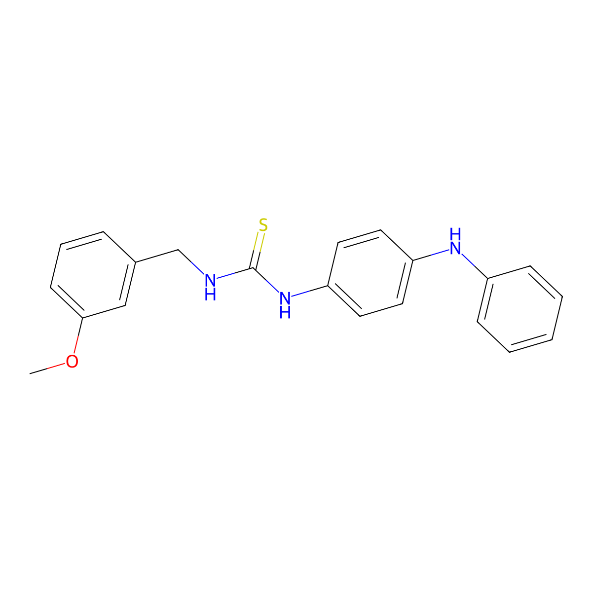 1-(3-Methoxybenzyl)-3-[4-(phenylamino)phenyl]thiourea molecular structure, CAS 516458-68-7