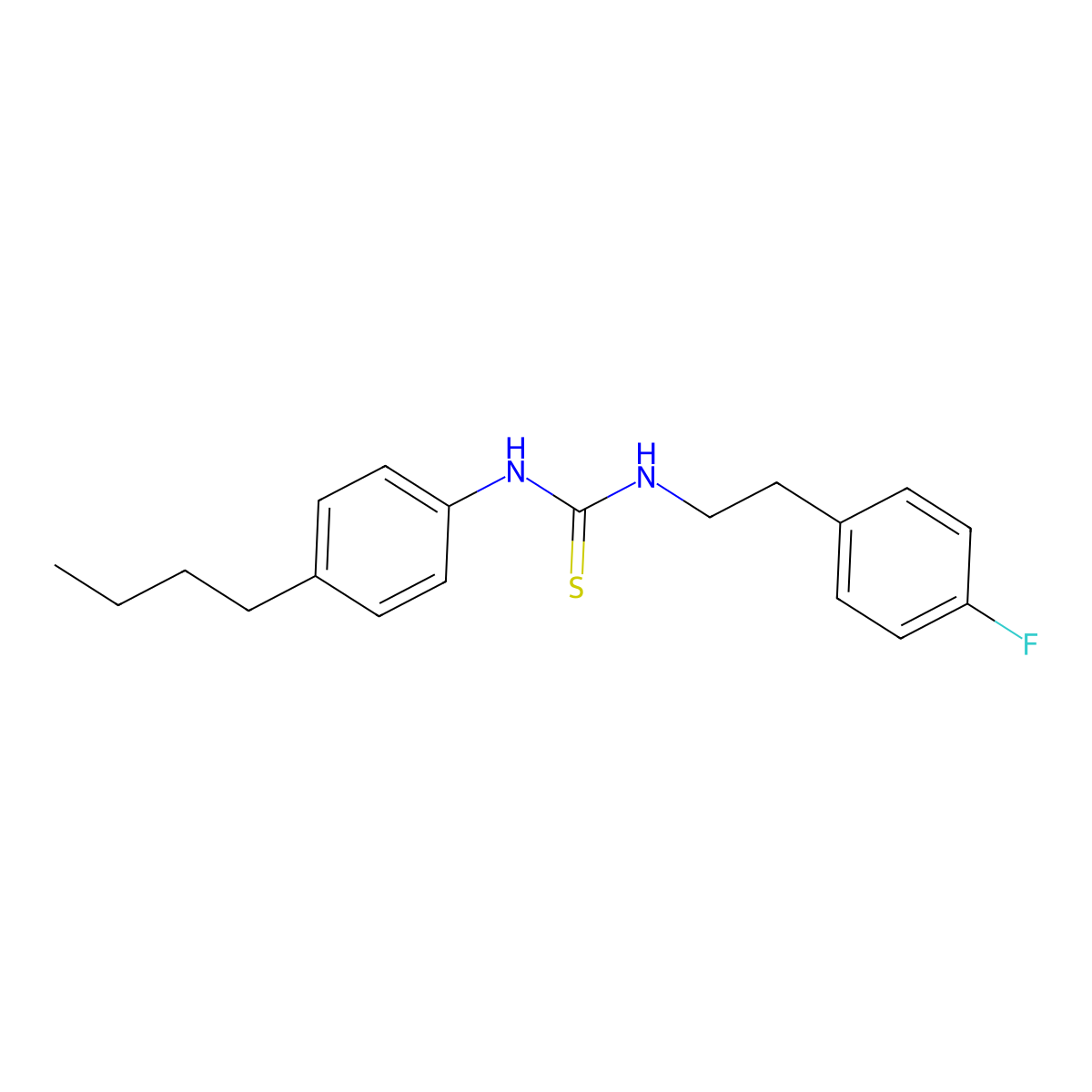 1-(4-Butylphenyl)-3-[2-(4-fluorophenyl)ethyl]thiourea molecular structure, CAS 516459-12-4