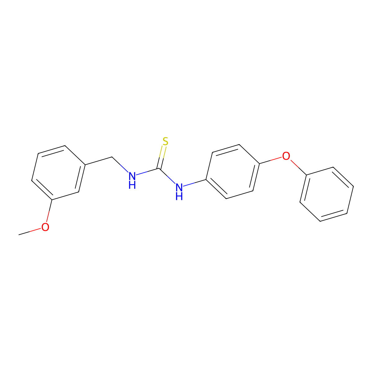1-(3-Methoxybenzyl)-3-(4-phenoxyphenyl)thiourea molecular structure, CAS 516459-30-6
