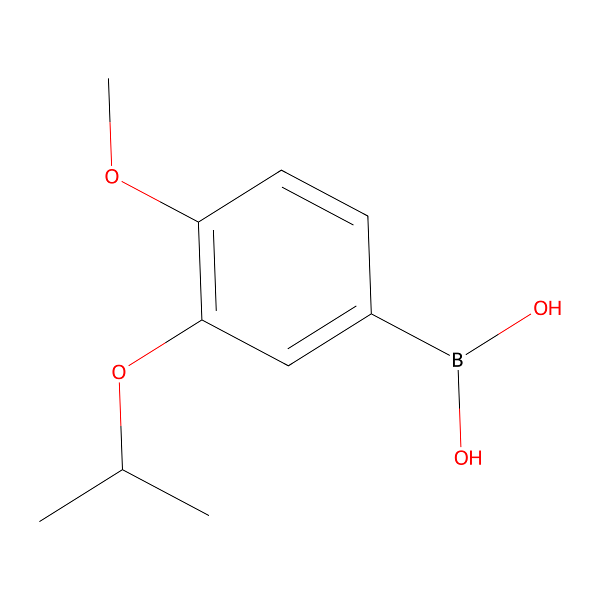 3-Isopropoxy-4-methoxyphenylboronic acid molecular structure, CAS 516465-82-0