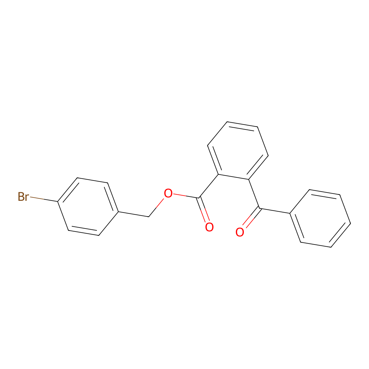 (4-Bromophenyl)methyl 2-benzoylbenzoate molecular structure, CAS 516466-48-1