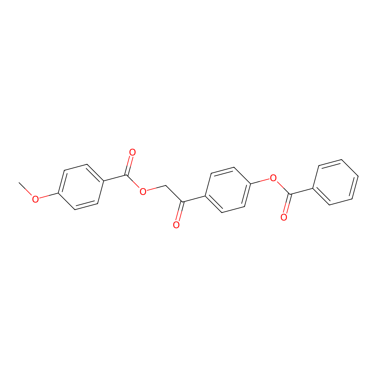 2-[4-(Benzoyloxy)phenyl]-2-oxoethyl 4-methoxybenzoate molecular structure, CAS 516467-10-0