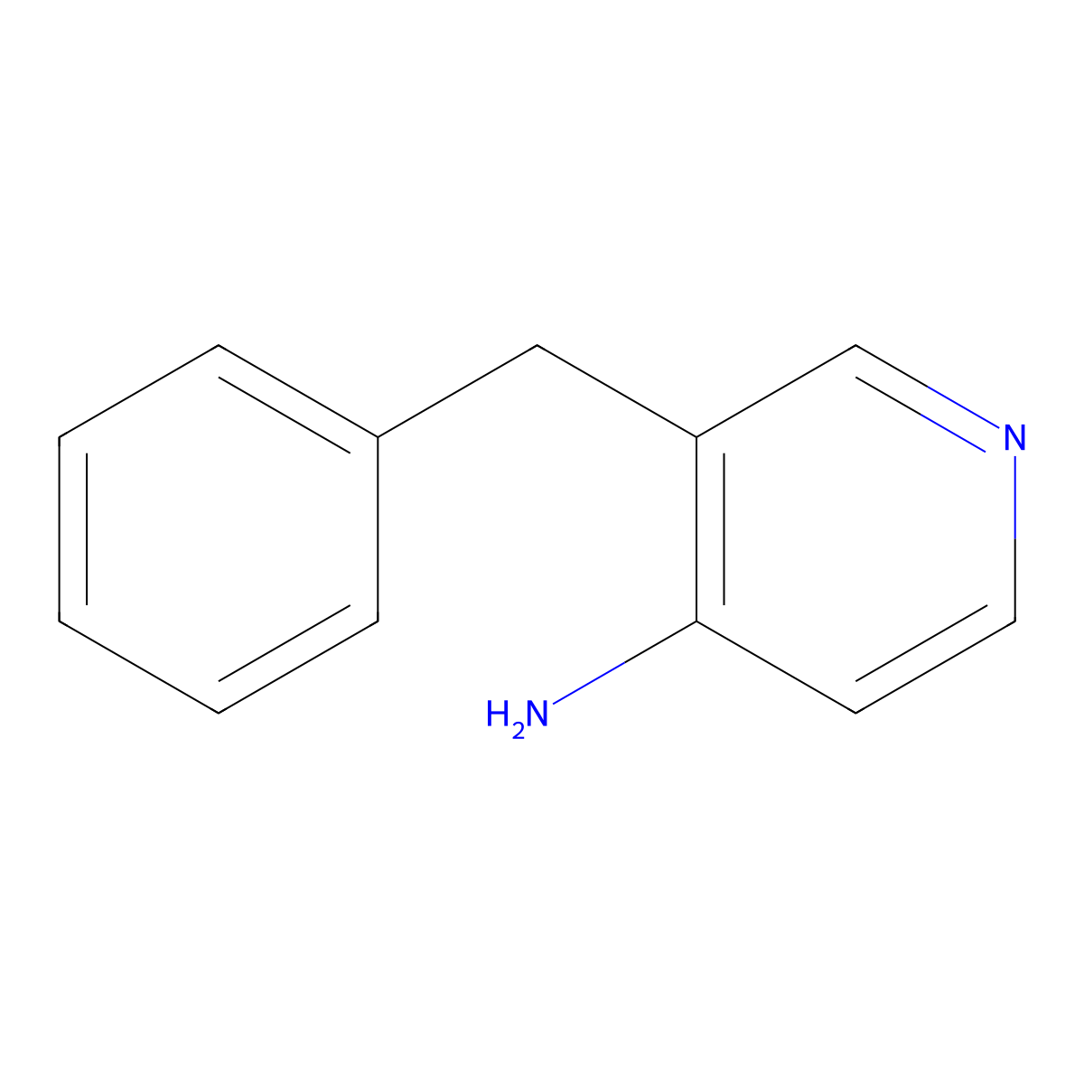 3-Benzylpyridin-4-amine molecular structure, CAS 516514-24-2