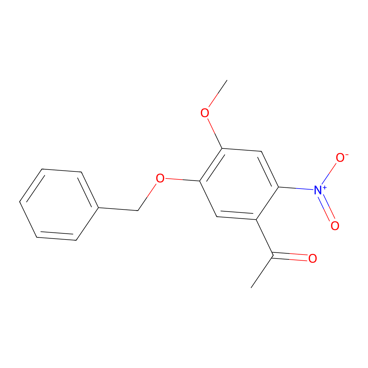 1-(5-(Benzyloxy)-4-methoxy-2-nitrophenyl)ethanone molecular structure, CAS 516526-40-2