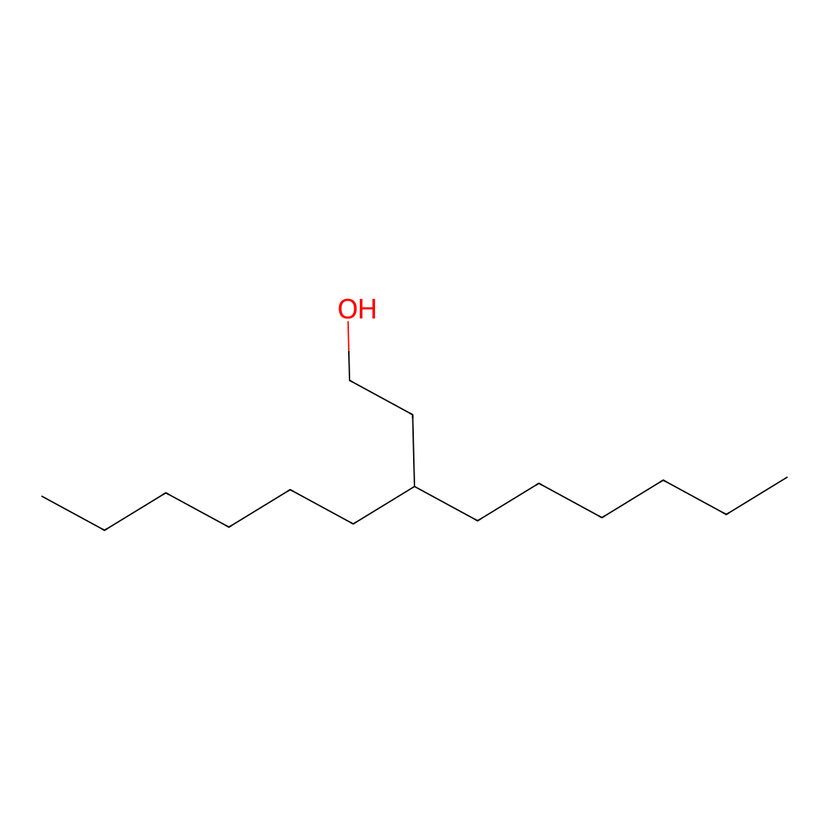 3-Hexylnonan-1-ol molecular structure, CAS 51655-59-5