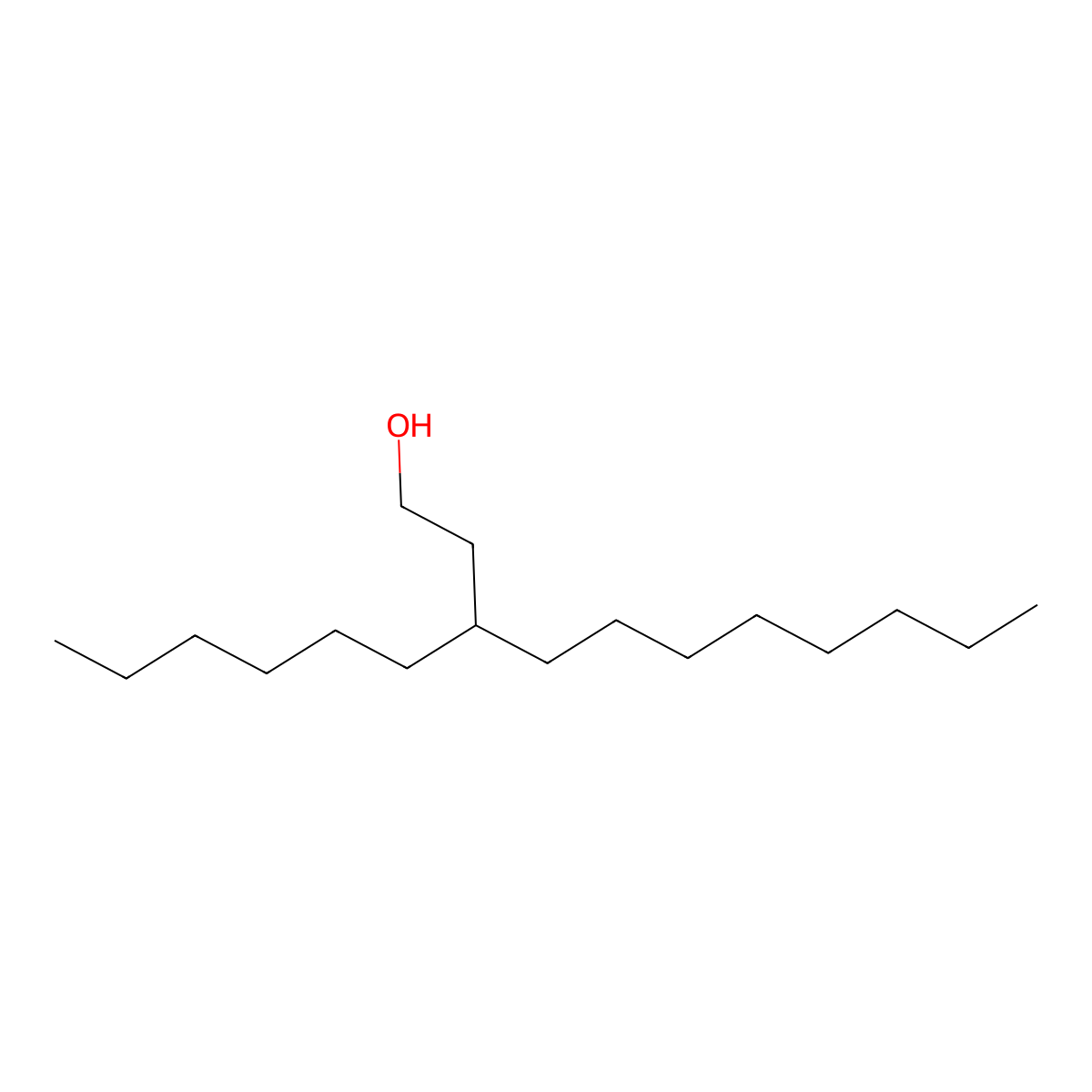 3-Hexylundecan-1-OL molecular structure, CAS 51655-60-8