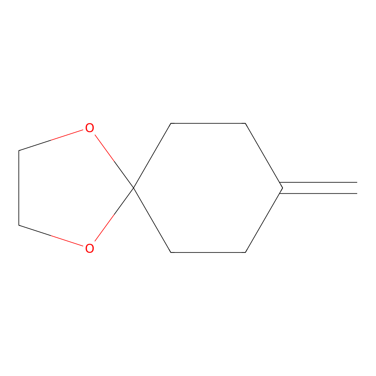 8-Methylidene-1,4-dioxaspiro[4.5]decane molecular structure, CAS 51656-90-7