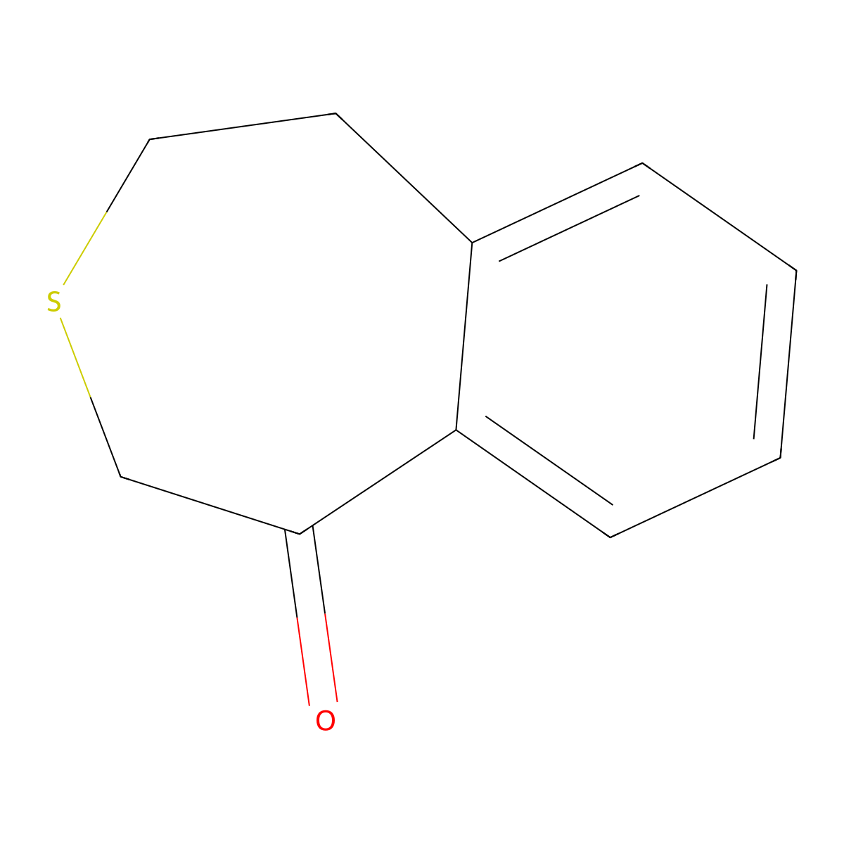 1,2,4,5-Tetrahydro-3-benzothiepin-1-one molecular structure, CAS 51659-38-2