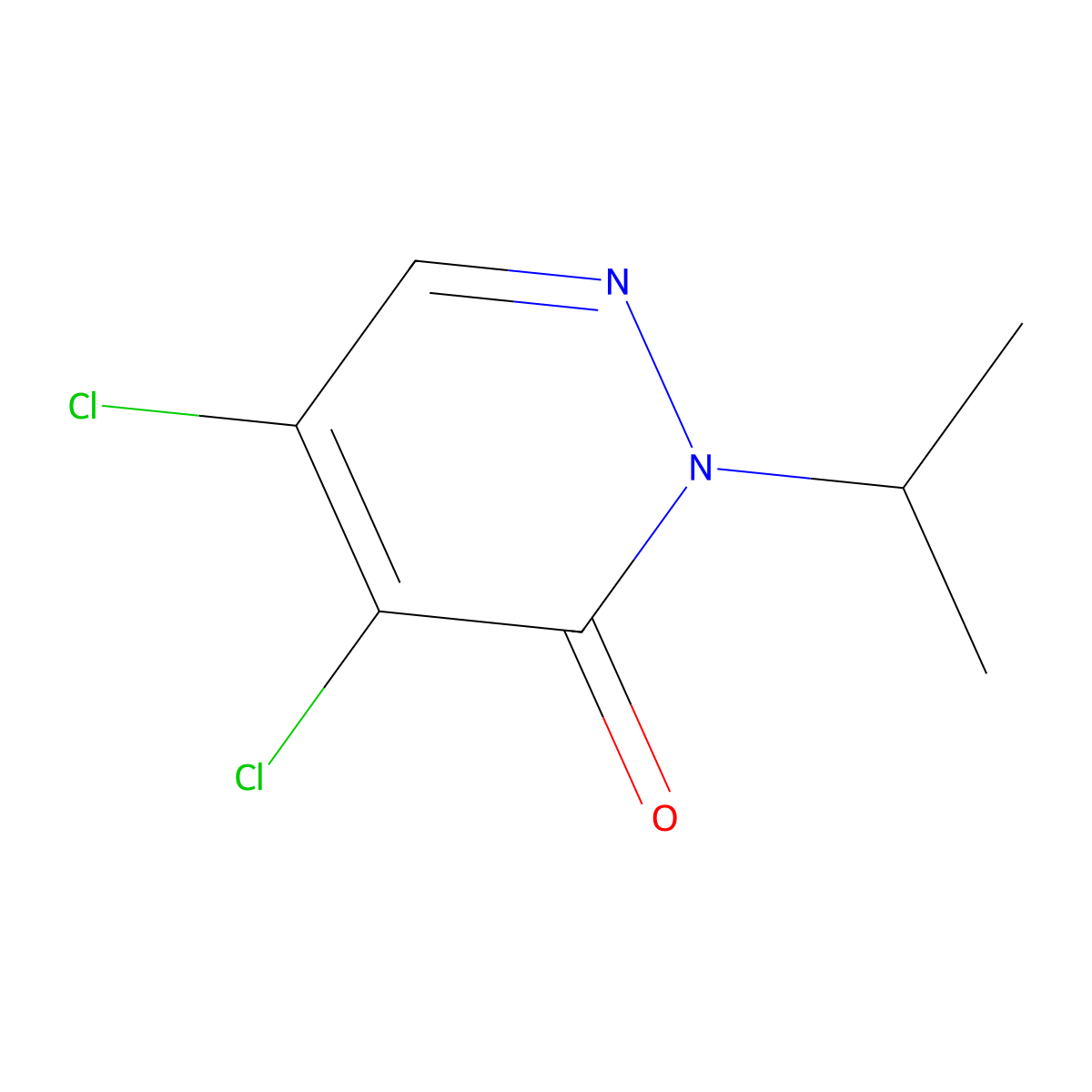 4,5-Dichloro-2-isopropylpyridazin-3(2H)-one molecular structure, CAS 51659-96-2