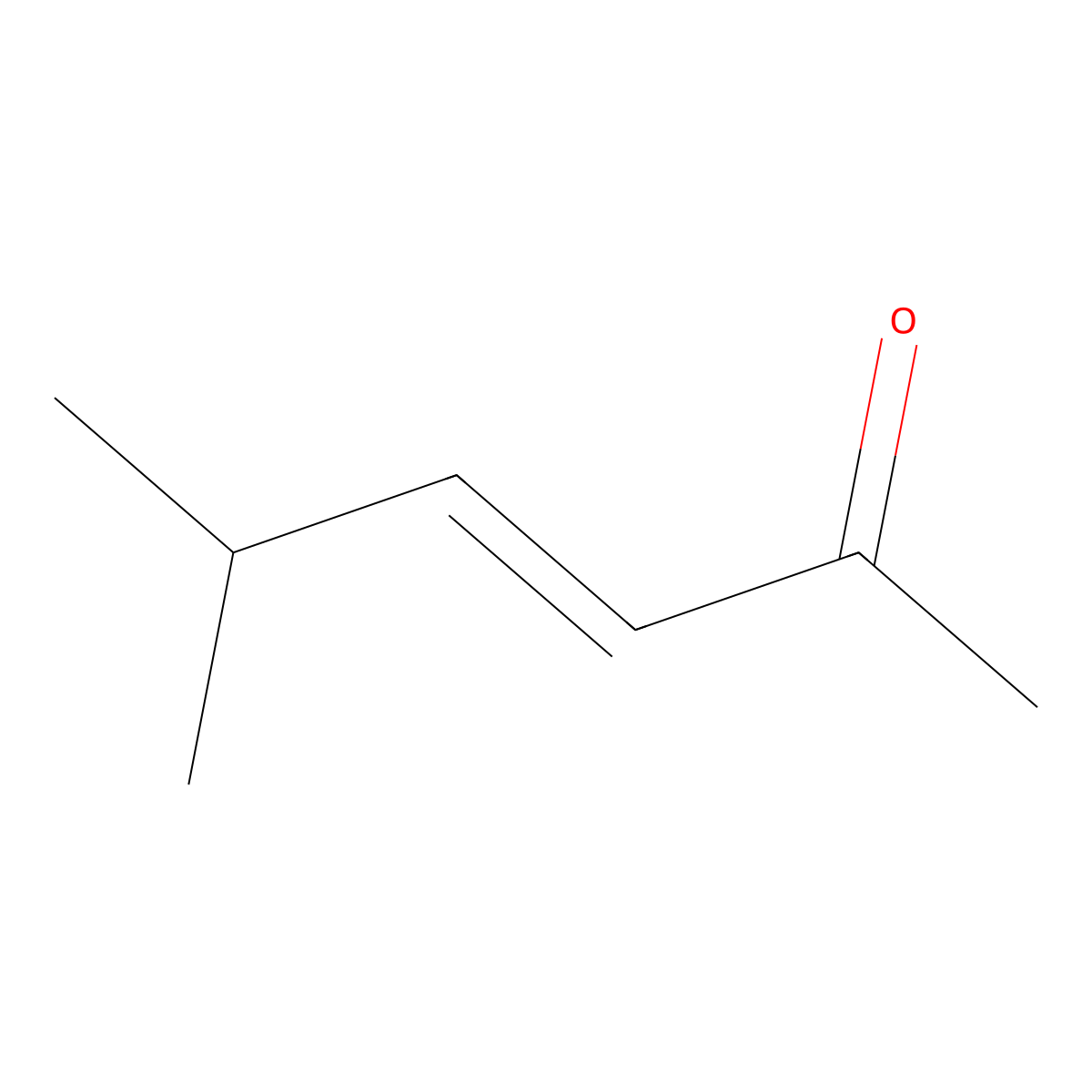 5-Methyl-3-hexen-2-one molecular structure, CAS 5166-53-0