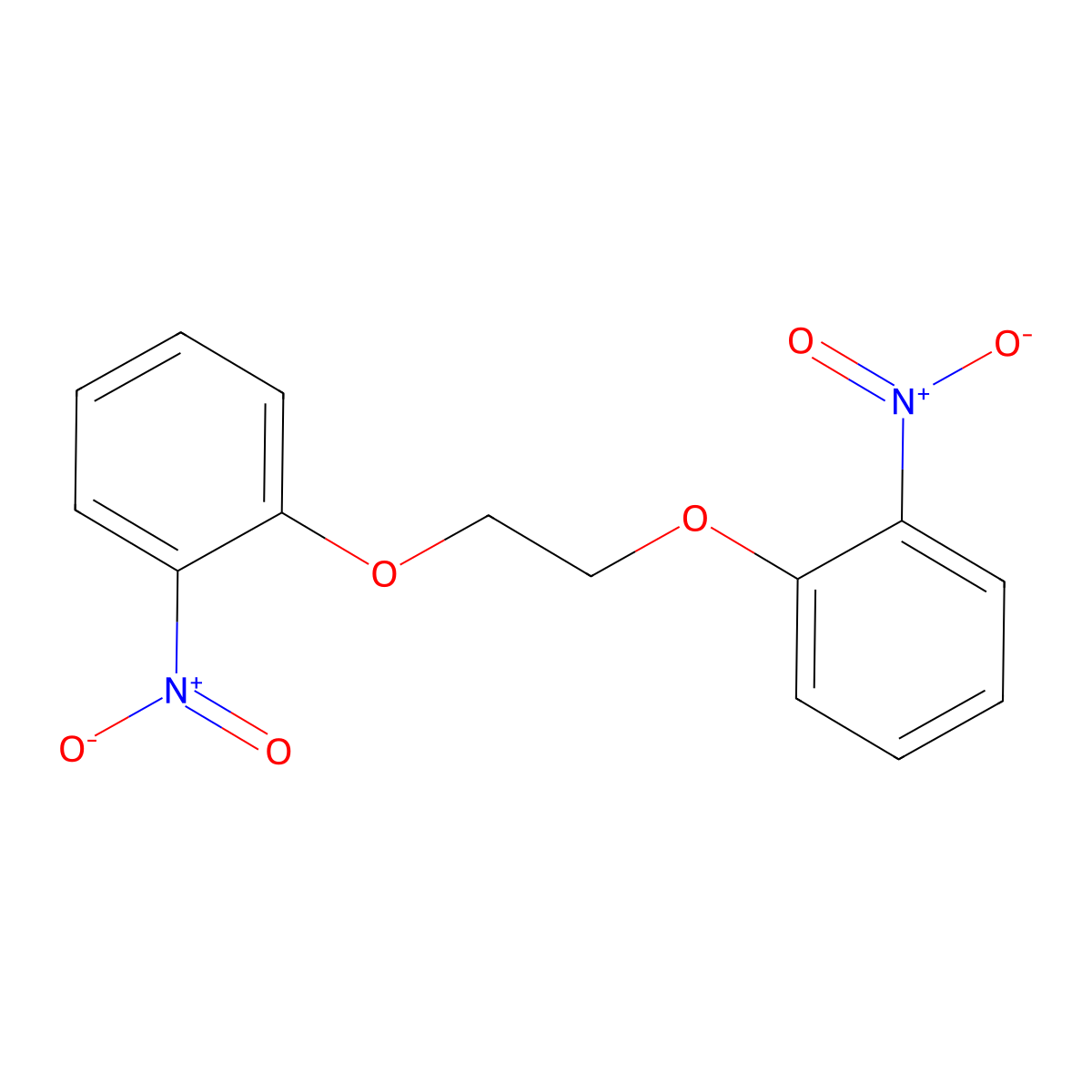1,2-bis(2-Nitrophenoxy)ethane molecular structure, CAS 51661-19-9