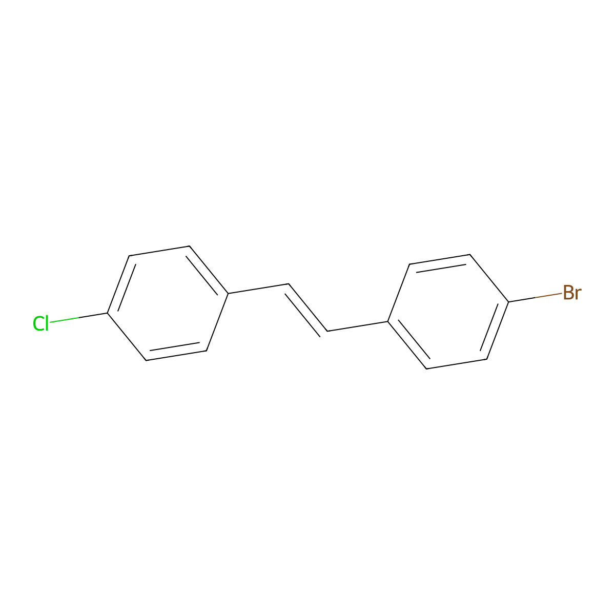 1-Bromo-4-(4-chlorostyryl)benzene molecular structure, CAS 51665-23-7