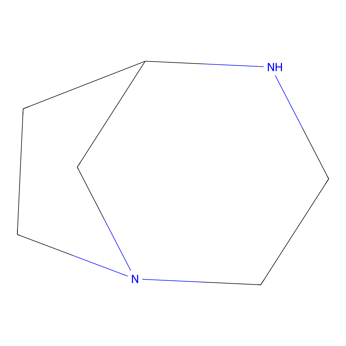 1,4-Diazabicyclo[3.2.1]octane molecular structure, CAS 5167-08-8