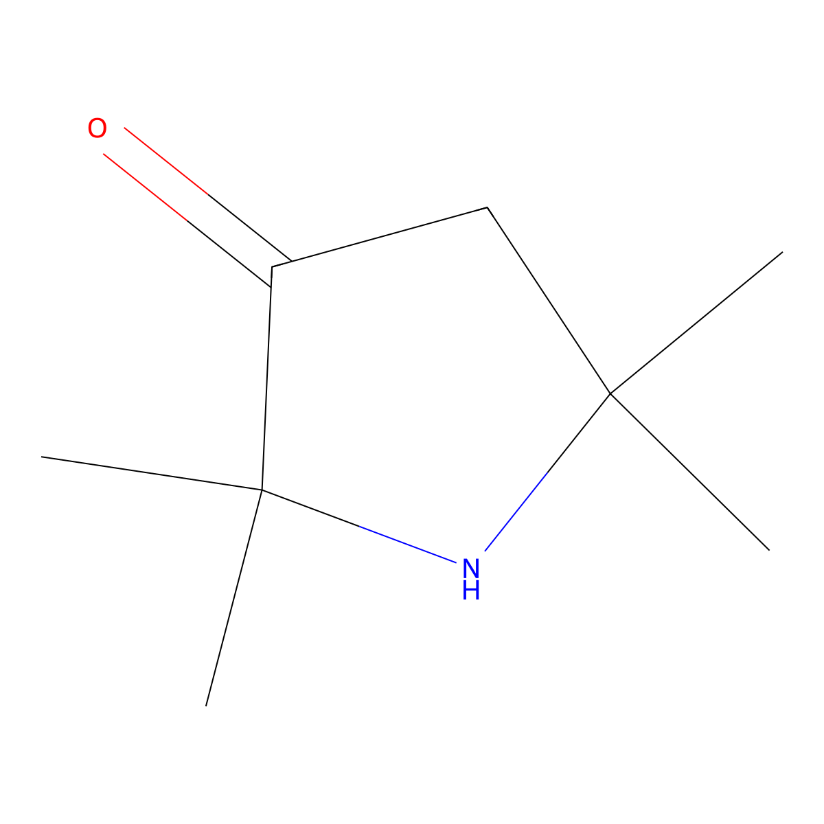 2,2,5,5-Tetramethylpyrrolidin-3-one molecular structure, CAS 5167-85-1