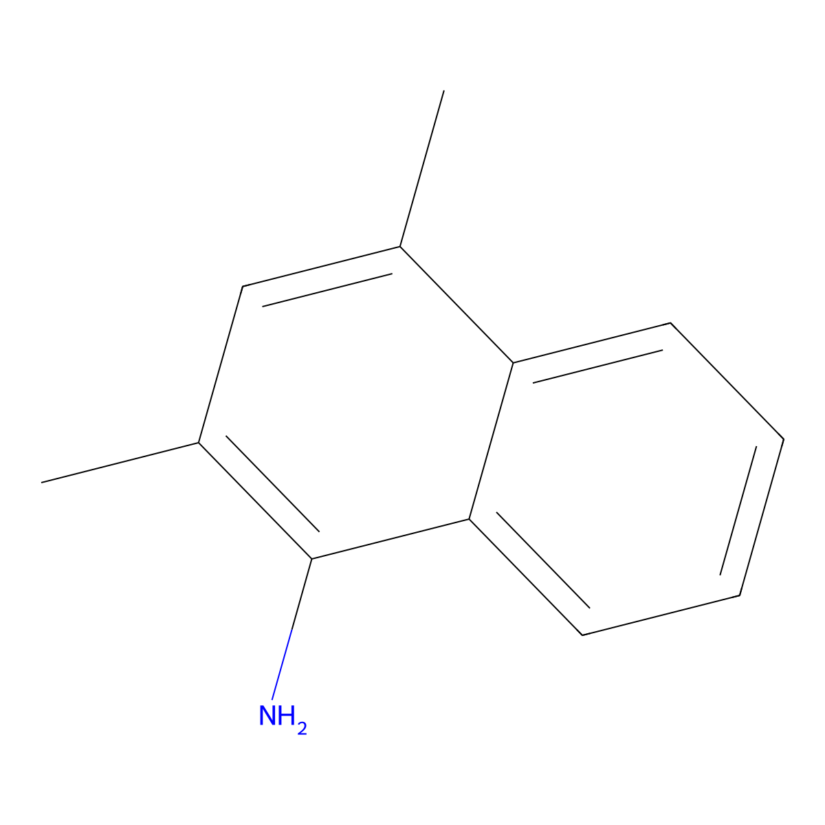 2,4-Dimethylnaphthalen-1-amine molecular structure, CAS 51671-03-5