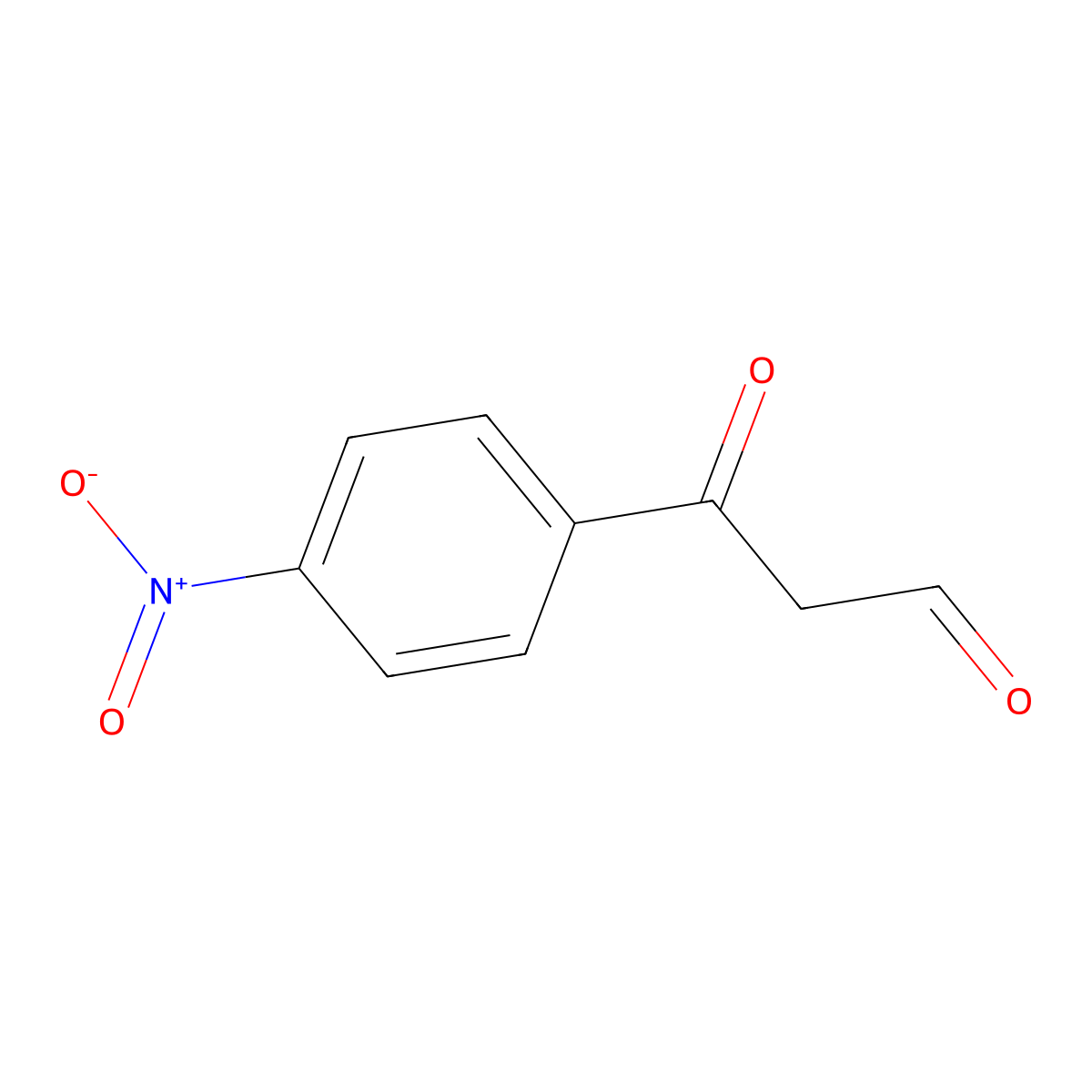 3-(4-Nitrophenyl)-3-oxopropanal molecular structure, CAS 51673-61-1
