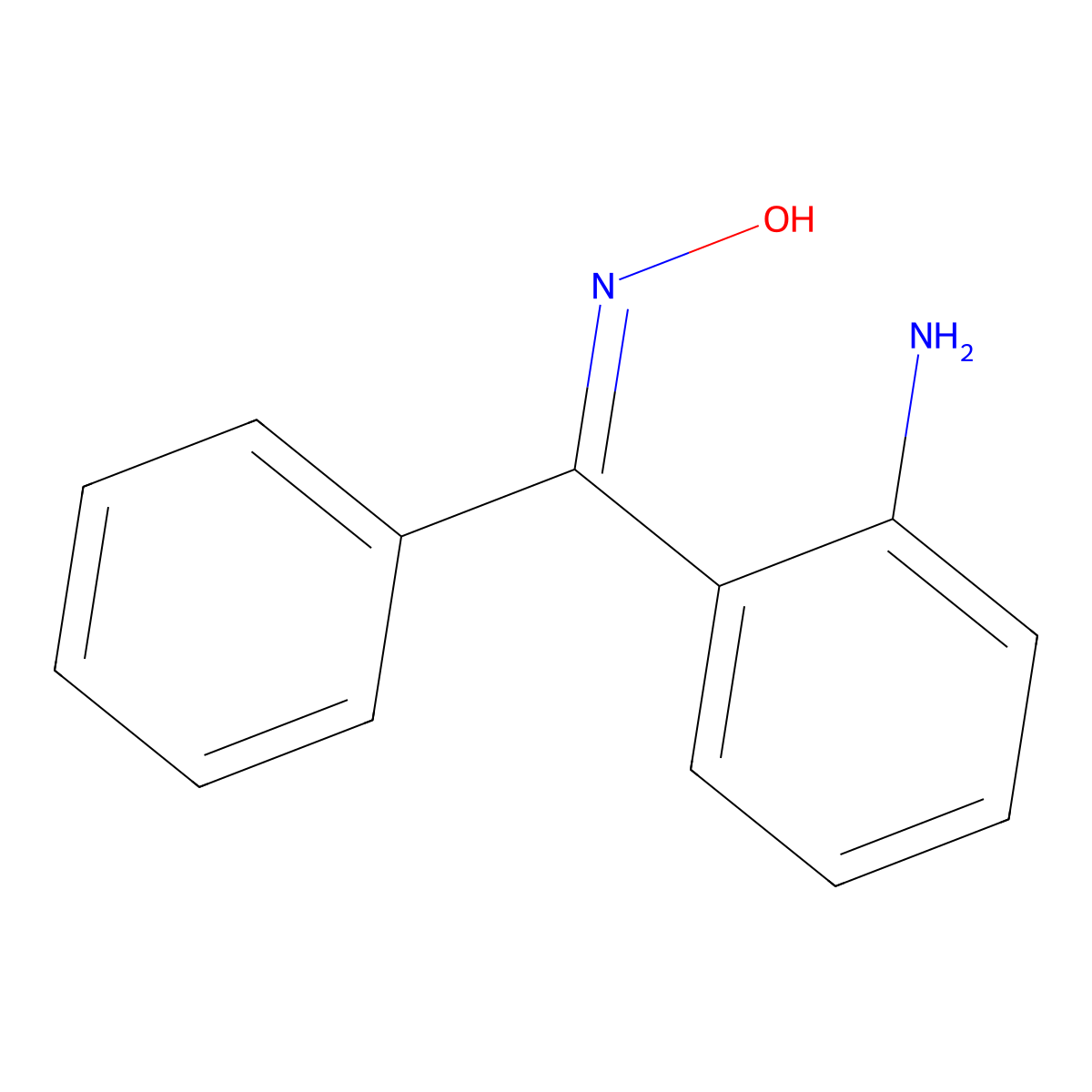 2-Aminobenzophenone oxime molecular structure, CAS 51674-05-6