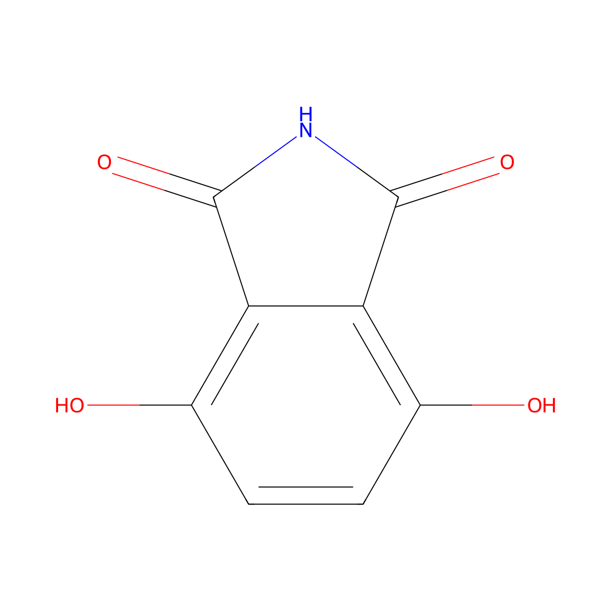 3,6-Dihydroxyphthalimide molecular structure, CAS 51674-11-4