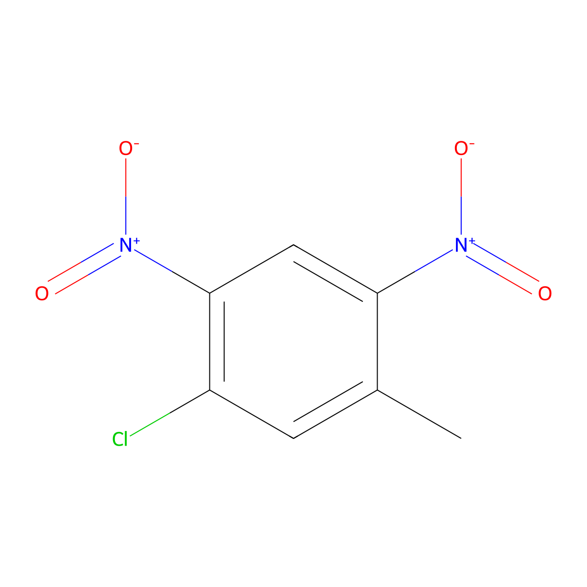 5-Chloro-2,4-dinitrotoluene molecular structure, CAS 51676-74-5