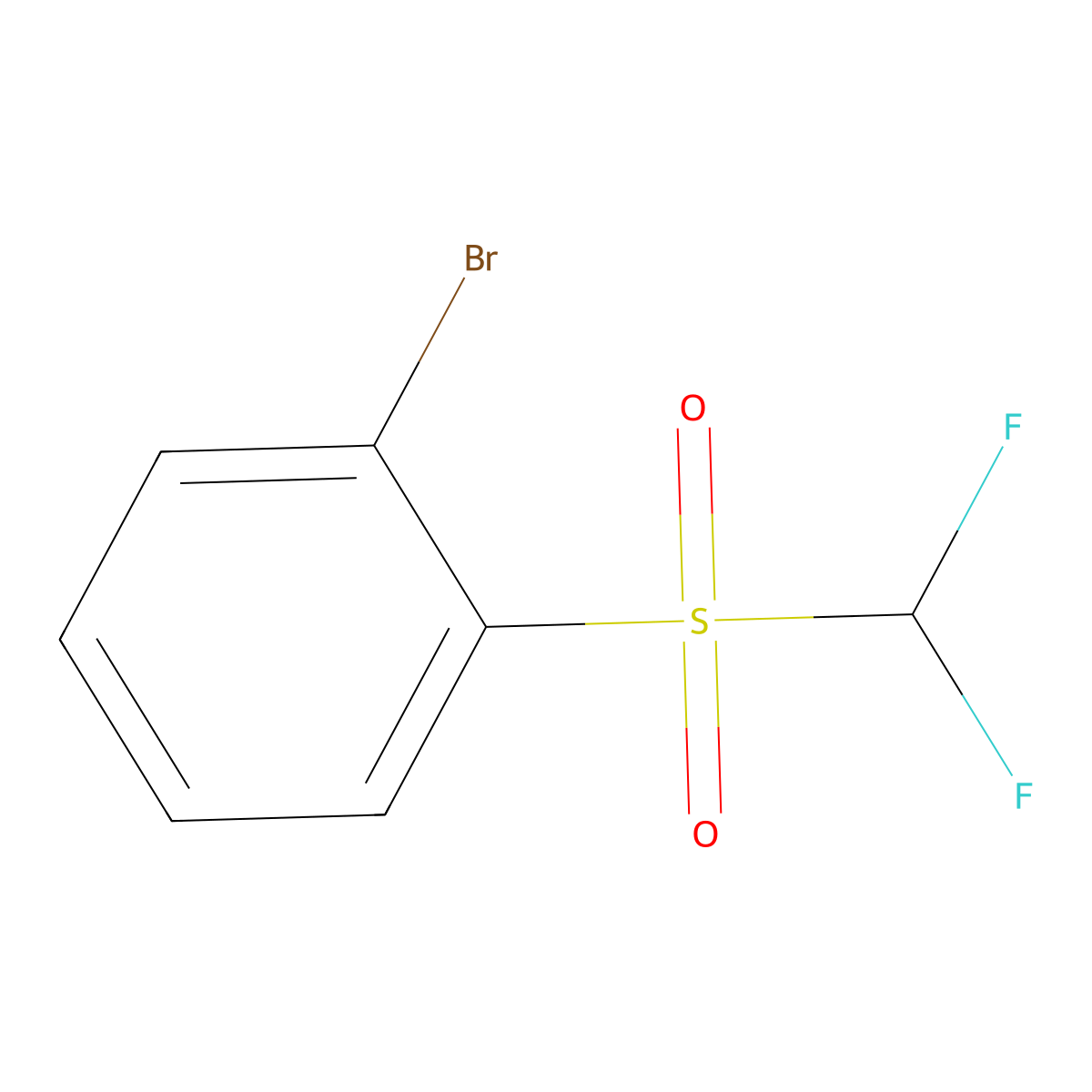 2-[(Difluoromethyl)sulphonyl]bromobenzene molecular structure, CAS 51679-55-1