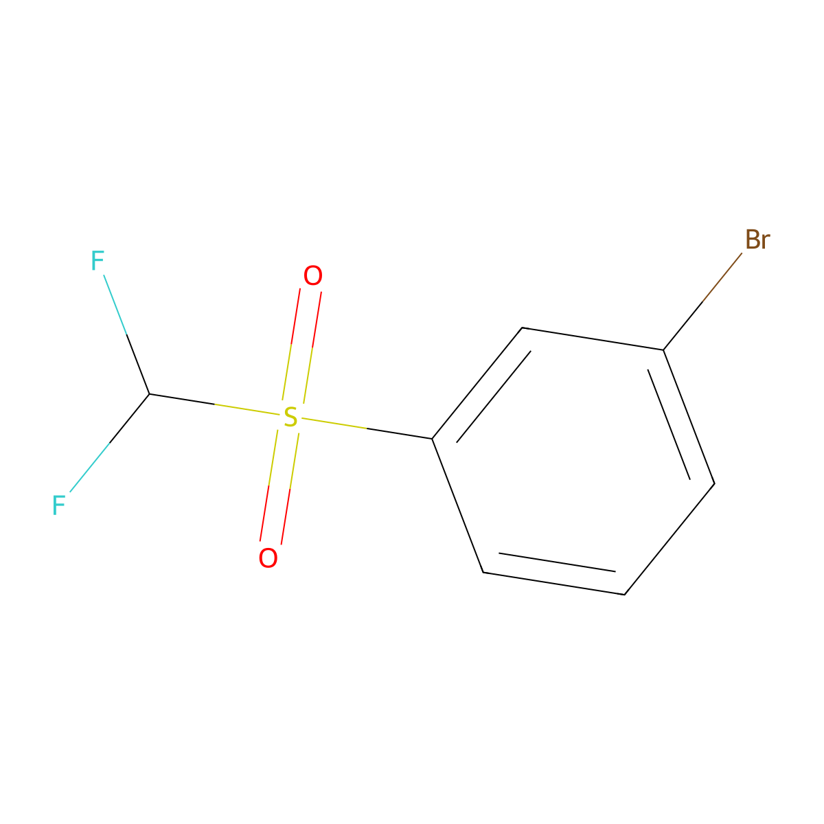 1-Bromo-3-difluoromethanesulfonylbenzene molecular structure, CAS 51679-56-2