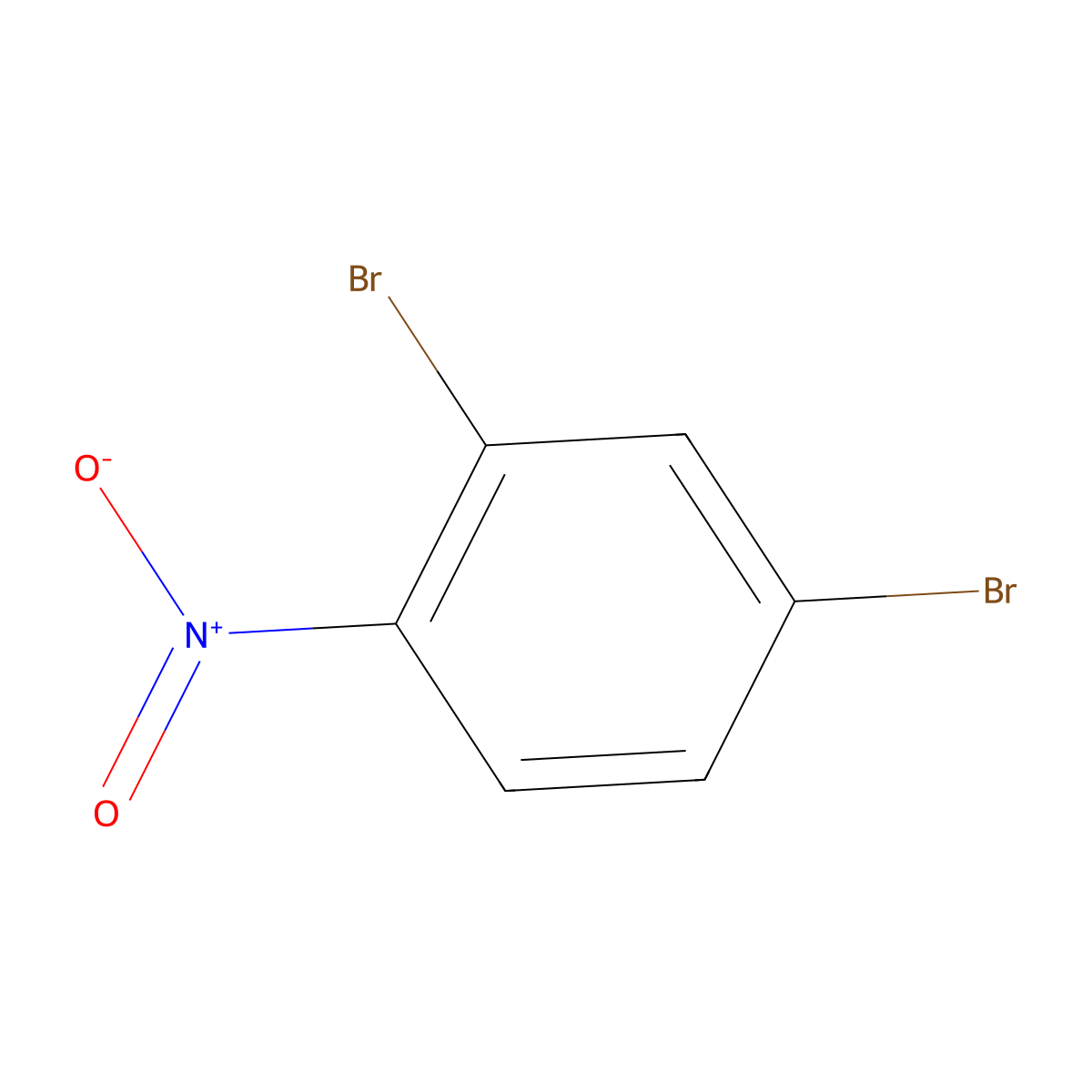 2,4-Dibromo-1-nitrobenzene molecular structure, CAS 51686-78-3