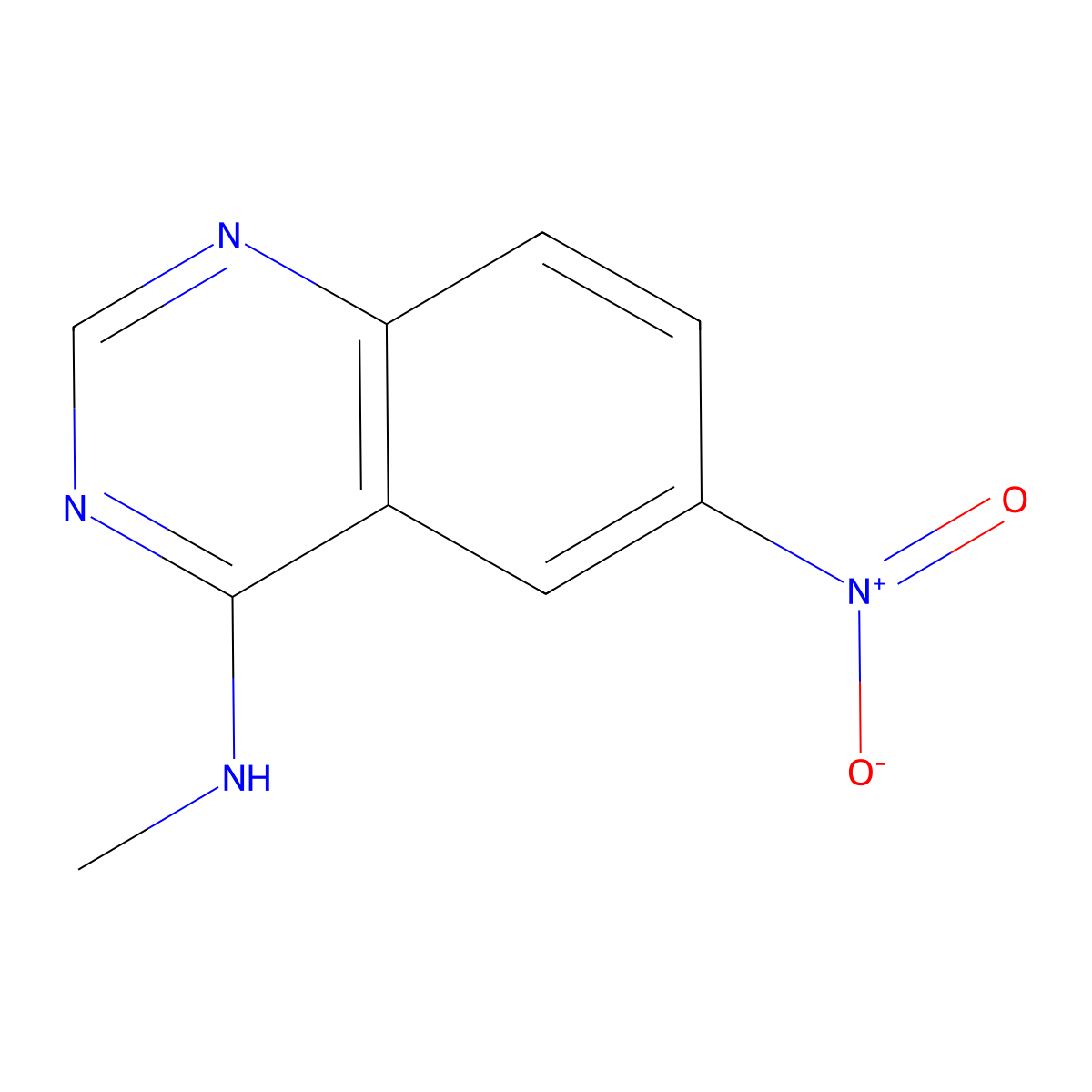 N-Methyl-6-nitroquinazolin-4-amine molecular structure, CAS 51687-07-1