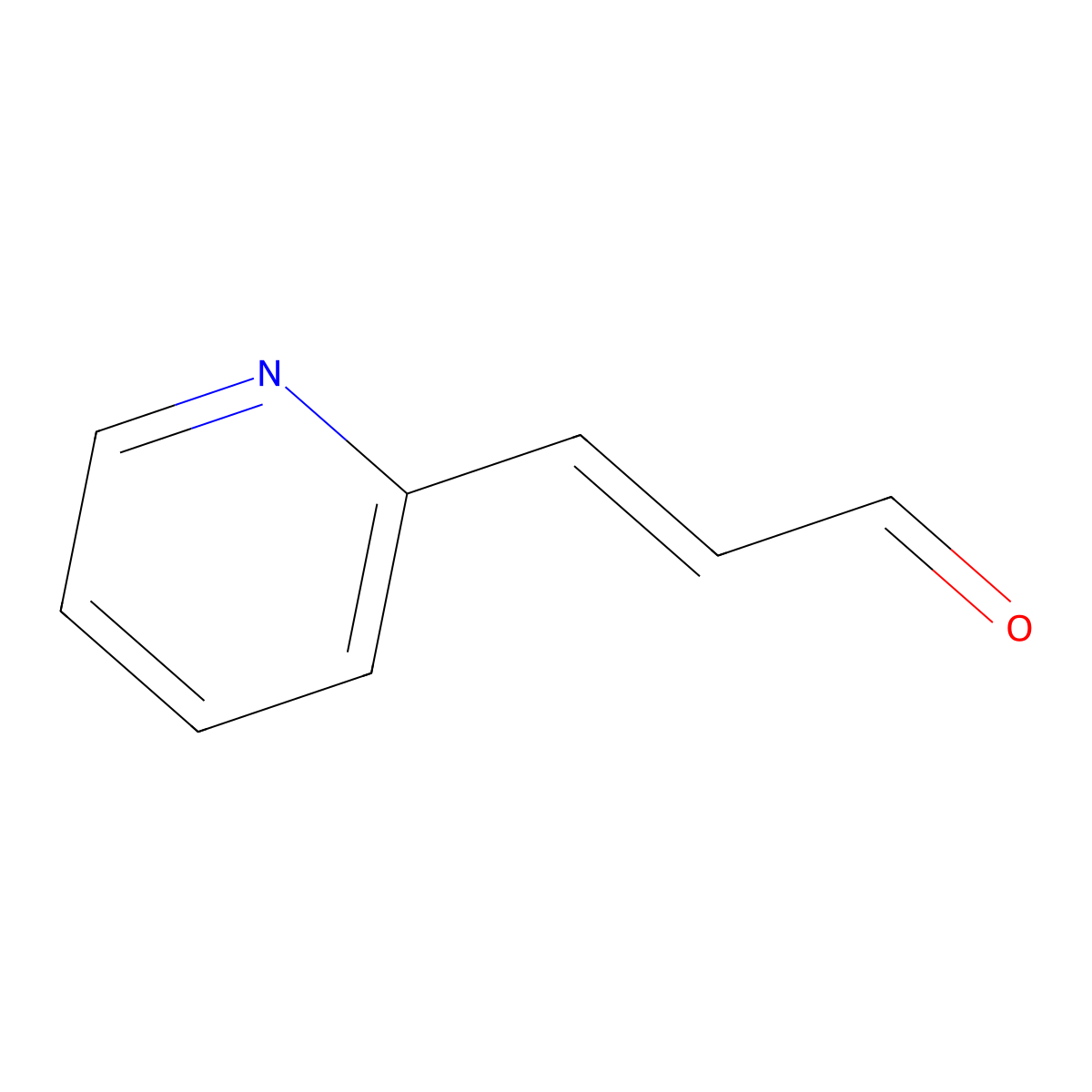 3-(Pyridin-2-yl)acrylaldehyde molecular structure, CAS 51689-49-7