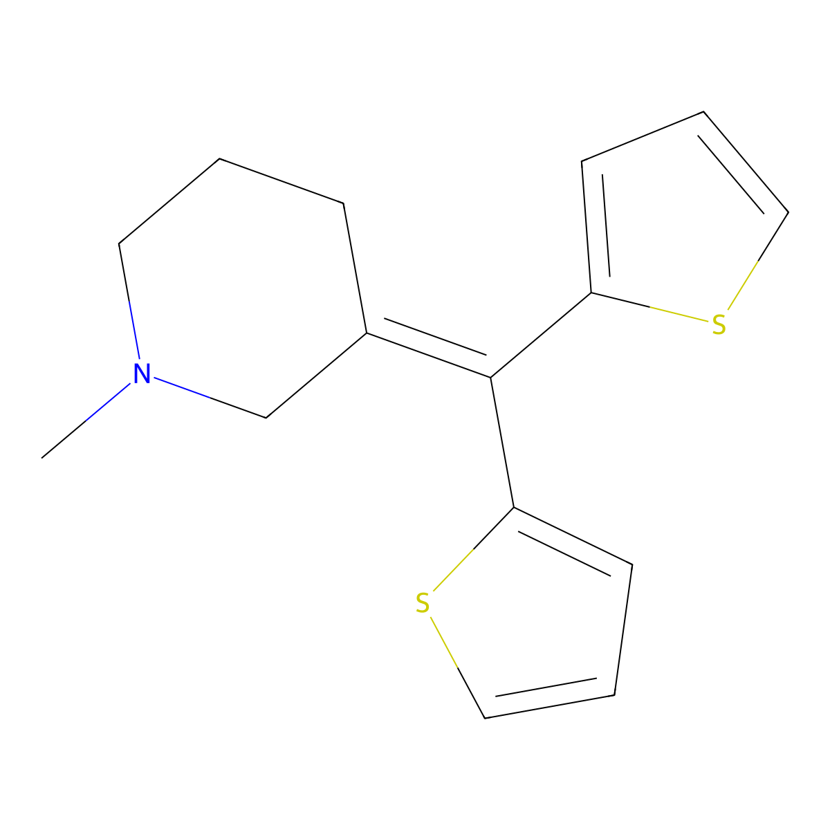 Tipepidine molecular structure, CAS 5169-78-8