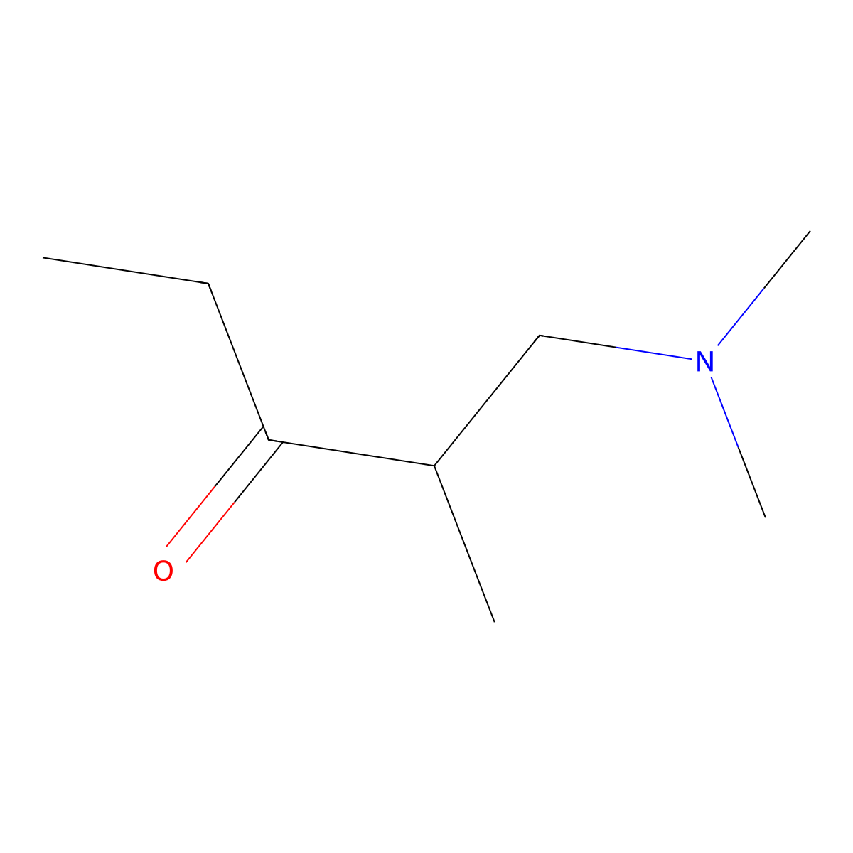 1-(Dimethylamino)-2-methyl-3-pentanone molecular structure, CAS 51690-03-0