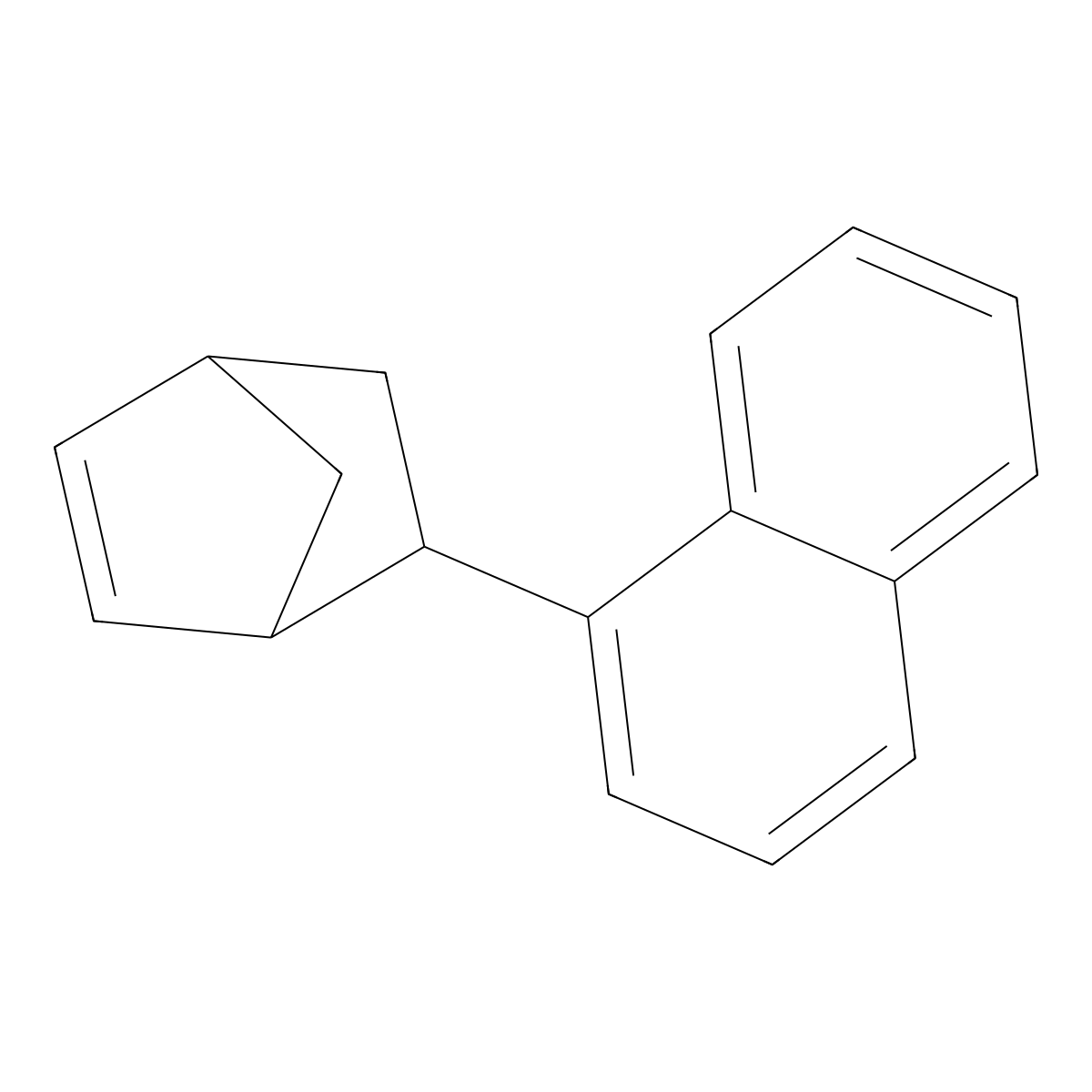 1-{Bicyclo[2.2.1]hept-5-en-2-yl}naphthalene molecular structure, CAS 51690-60-9