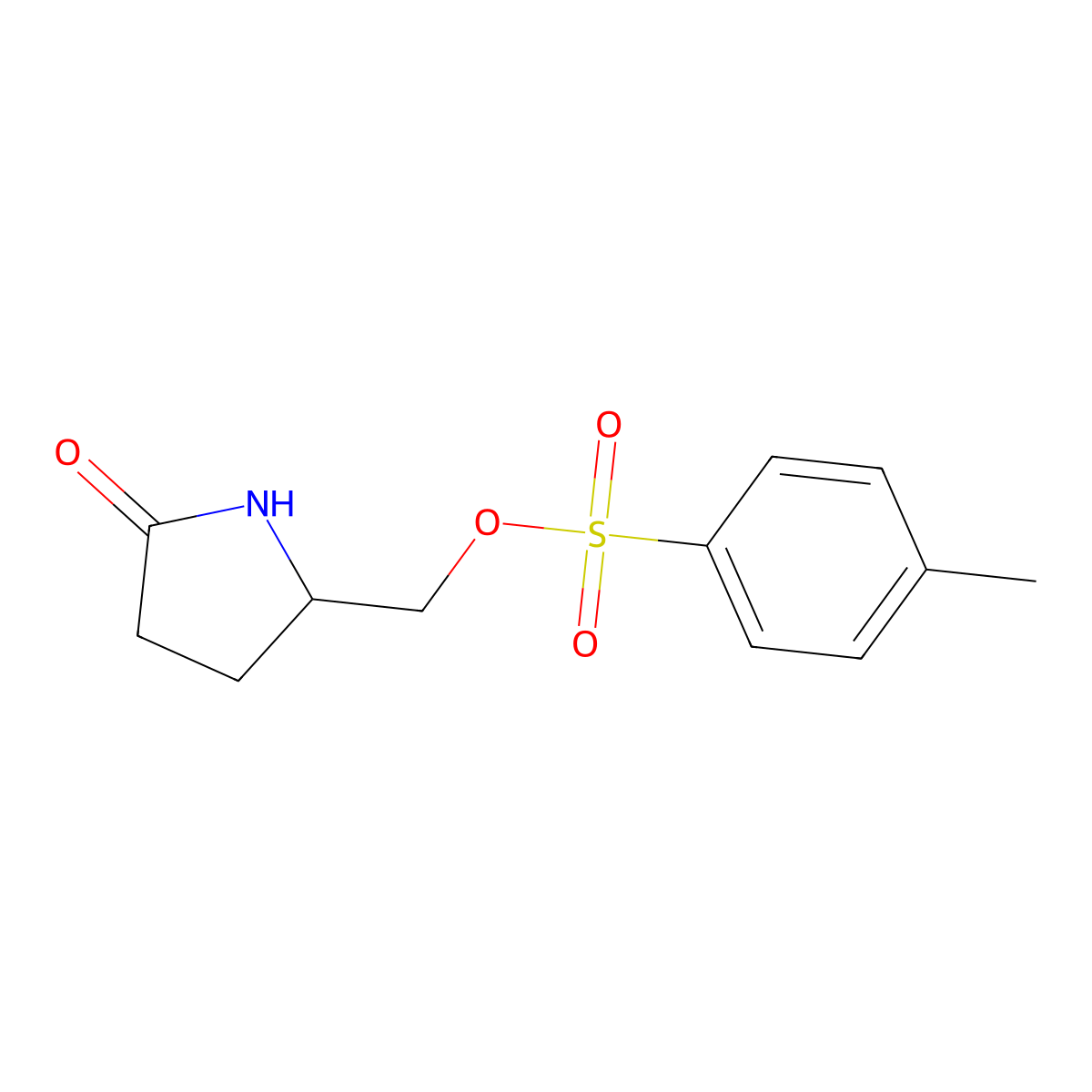[(2S)-5-oxopyrrolidin-2-yl]methyl 4-methylbenzene-1-sulfonate molecular structure, CAS 51693-17-5