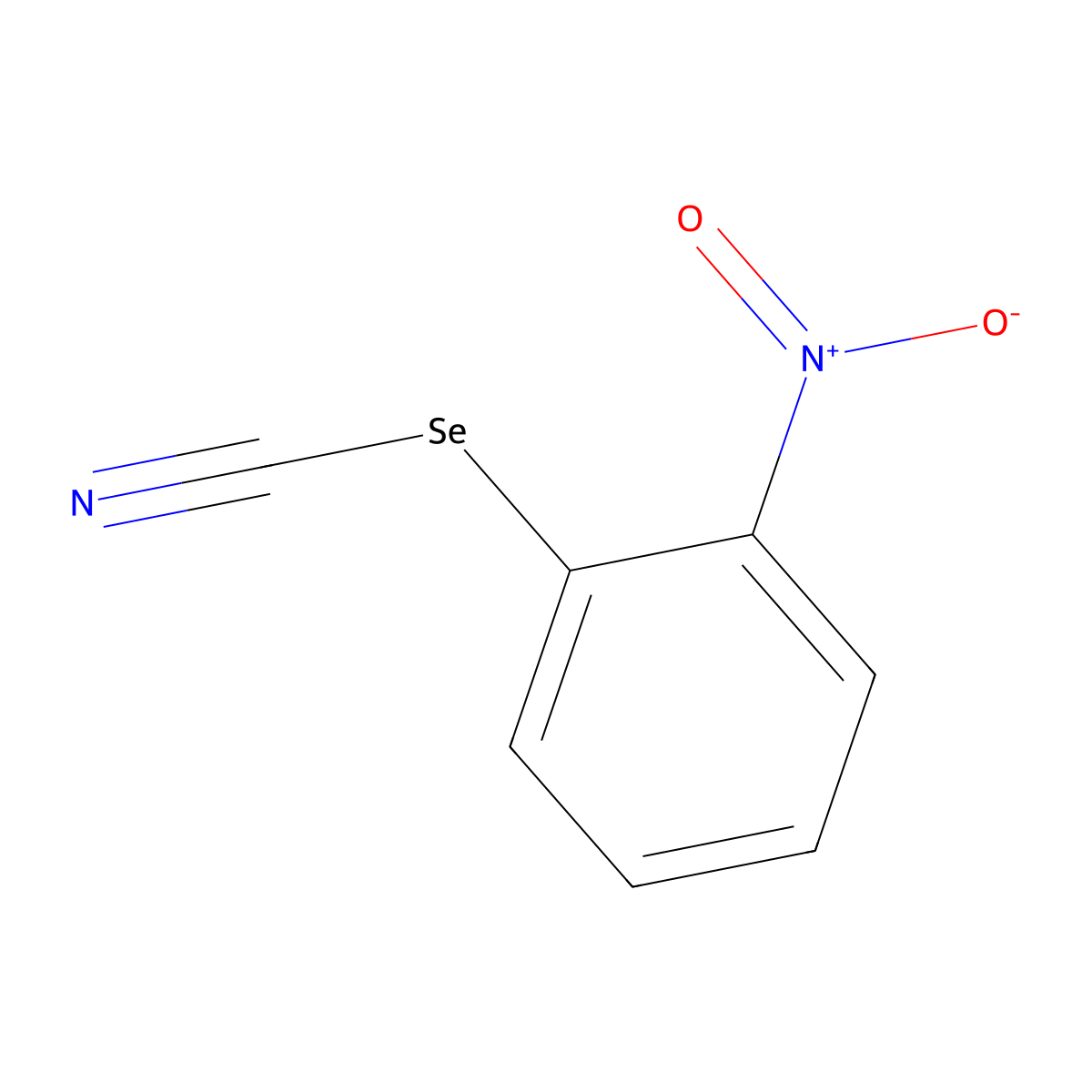 2-Nitrophenyl selenocyanate molecular structure, CAS 51694-22-5