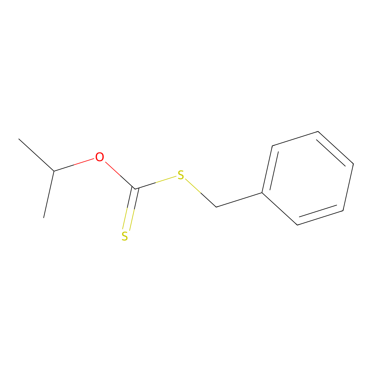 O-(1-Methylethyl) S-(phenylmethyl) carbonodithioate molecular structure, CAS 51698-64-7