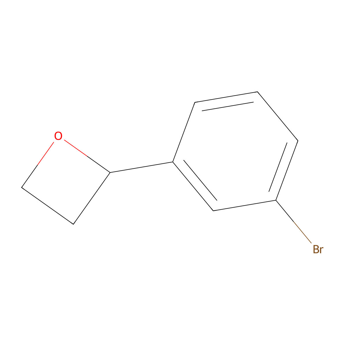 2-(3-Bromophenyl)oxetane molecular structure, CAS 51699-56-0