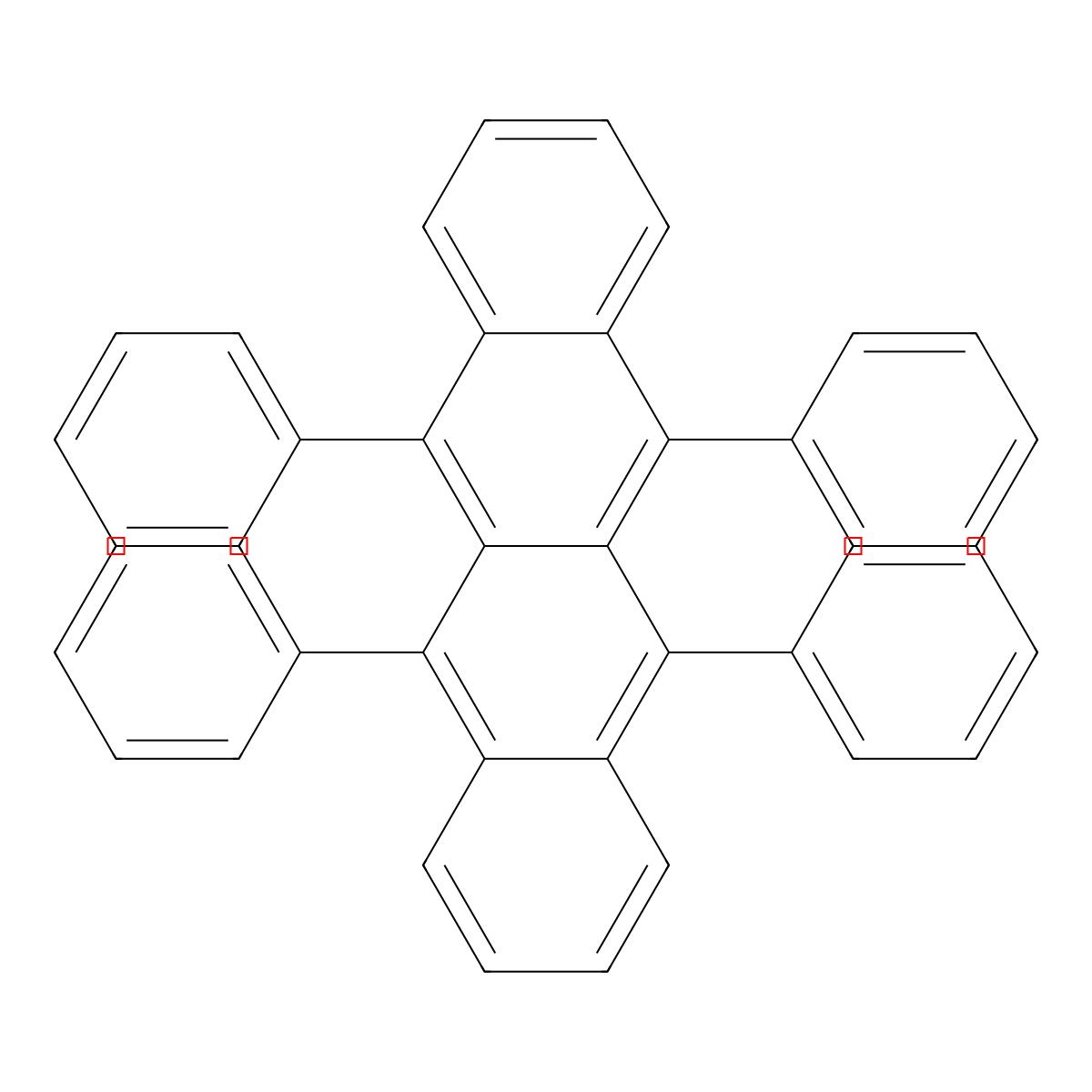 Rubrene molecular structure, CAS 517-51-1