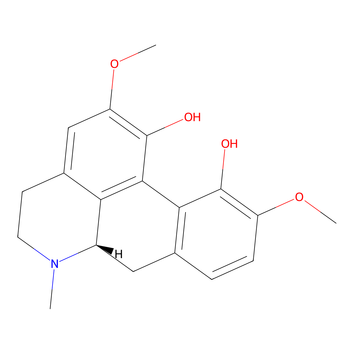 (+)-Corytuberine molecular structure, CAS 517-56-6