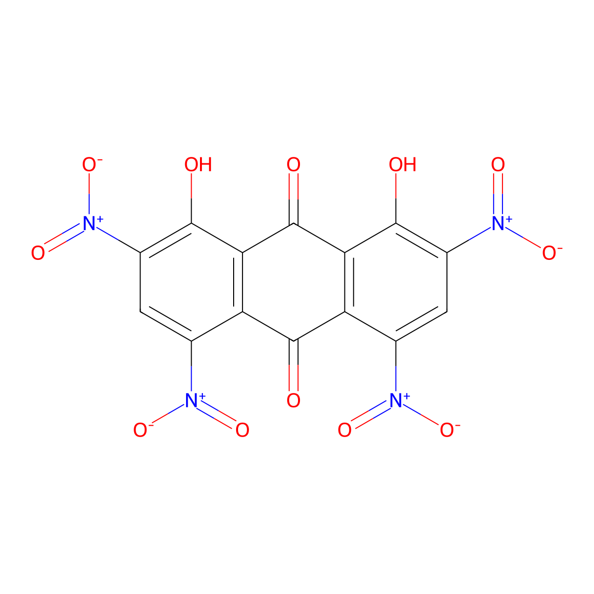 Chrysamminic acid molecular structure, CAS 517-92-0