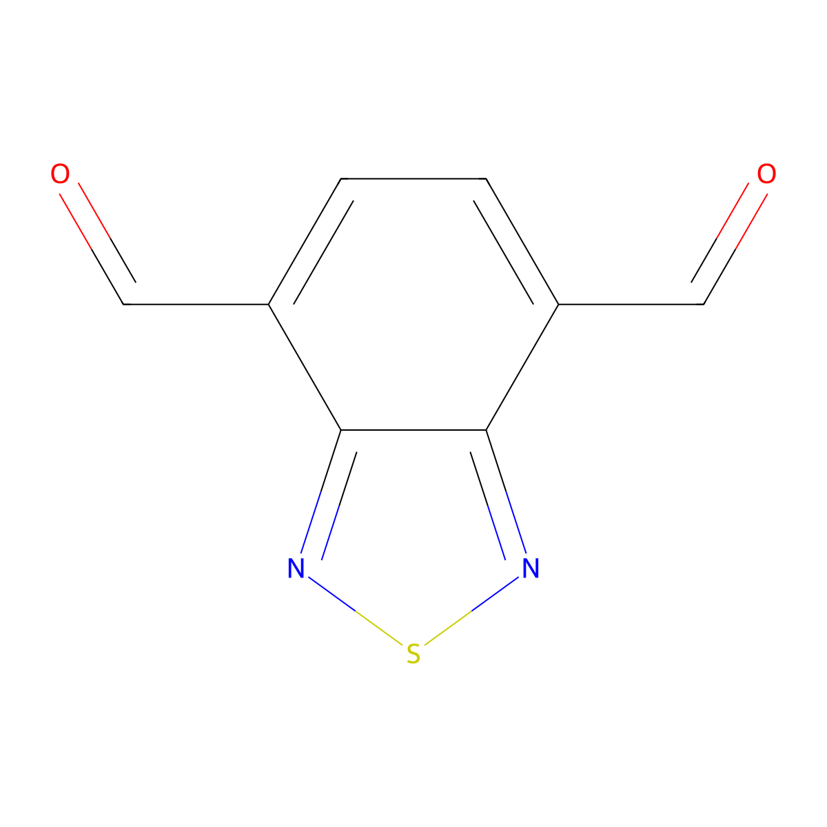 Benzo[c][1,2,5]thiadiazole-4,7-dicarbaldehyde molecular structure, CAS 5170-67-2
