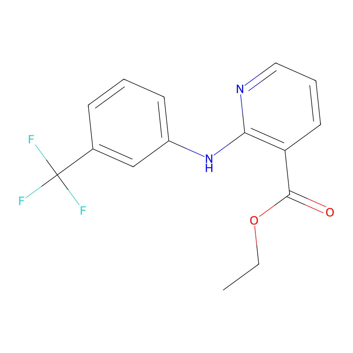 Niflumic Acid Ethyl Ester molecular structure, CAS 51703-19-6
