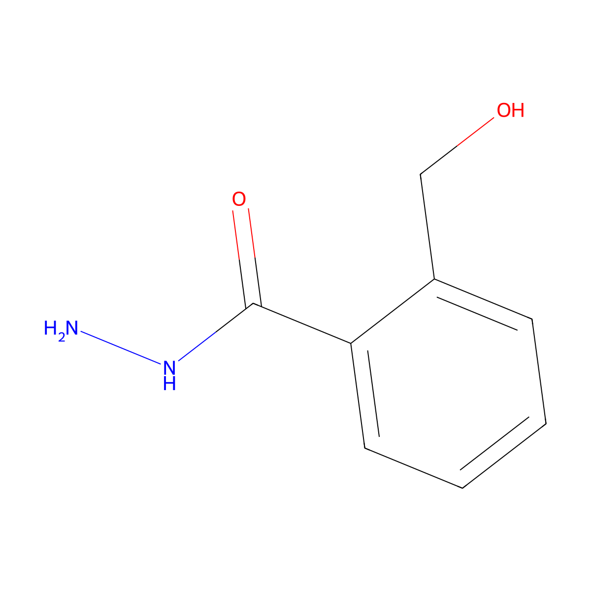 2-Hydroxymethyl-benzoic acid hydrazide molecular structure, CAS 51707-35-8