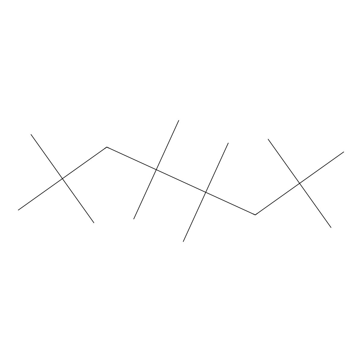 2,2,4,4,5,5,7,7-Octamethyloctane molecular structure, CAS 5171-85-7