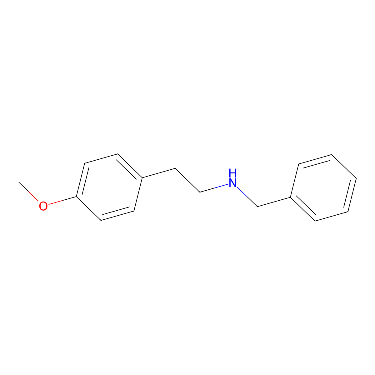 Benzyl[2-(4-methoxyphenyl)ethyl]amine molecular structure, CAS 51713-72-5