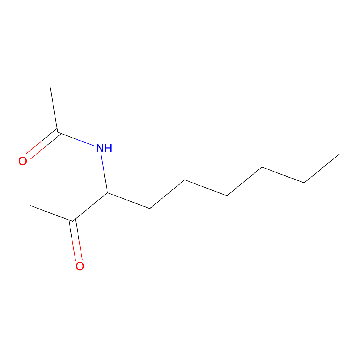 N-(2-oxononan-3-yl)acetamide molecular structure, CAS 51714-09-1