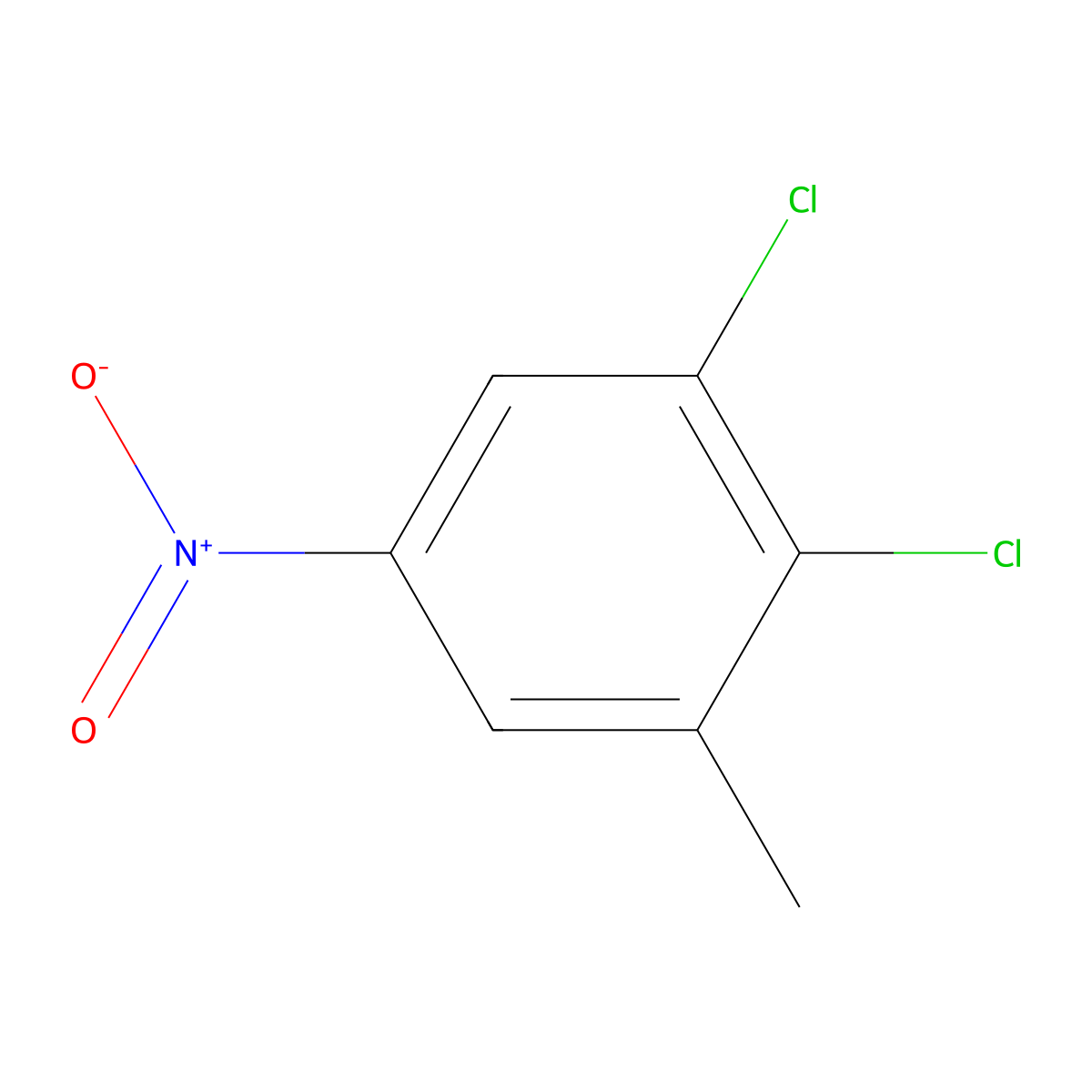 1,2-Dichloro-3-methyl-5-nitrobenzene molecular structure, CAS 51719-46-1