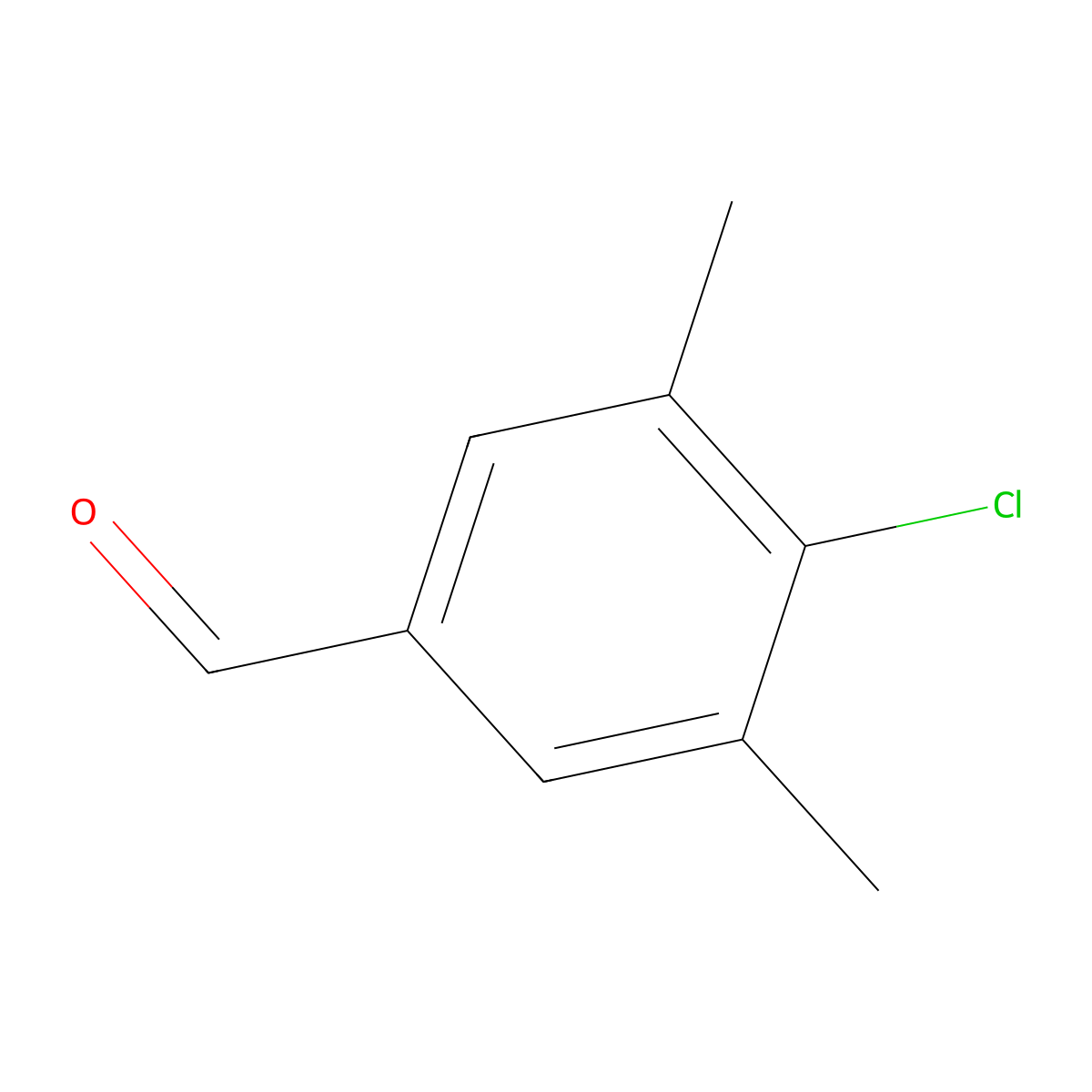 4-Chloro-3,5-dimethylbenzaldehyde molecular structure, CAS 51719-64-3