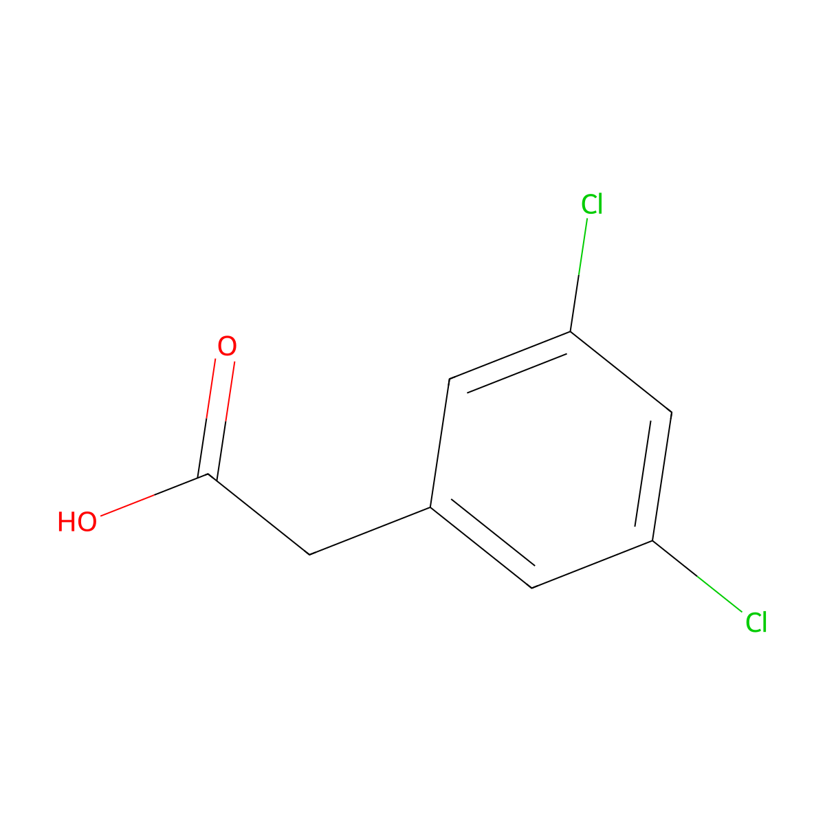 2-(3,5-Dichlorophenyl)acetic acid molecular structure, CAS 51719-65-4