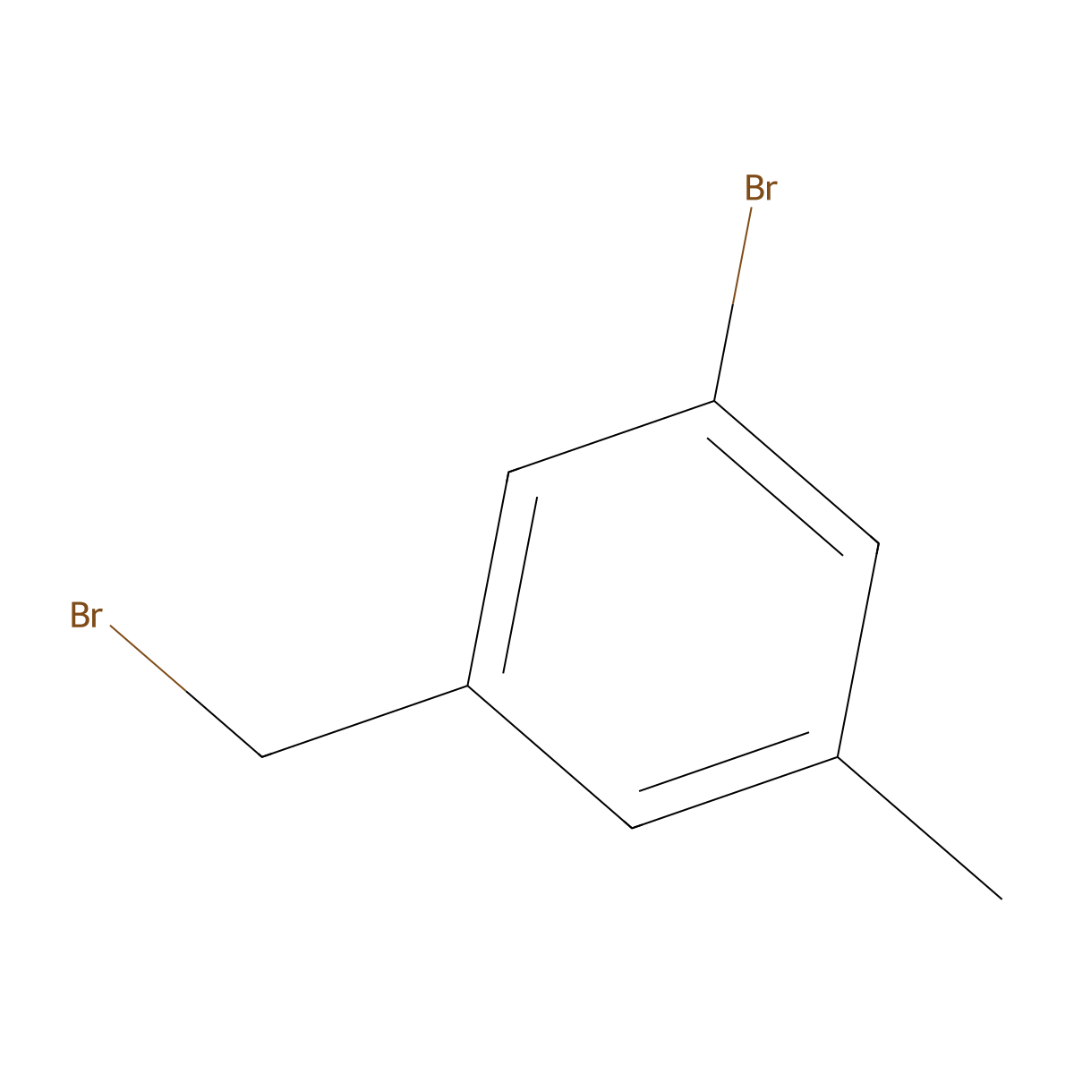 1-Bromo-3-(bromomethyl)-5-methylbenzene molecular structure, CAS 51719-69-8